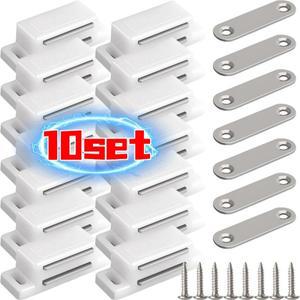 5/10set 자기식 가구 캐비닛 잠금 장치 나사 래치 도어 찬장 클로저 하드웨어 액세서리