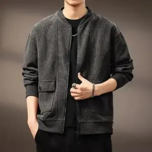 남사친 캐주얼 가을 맨투맨 올오버 카디건 야구복 트렌드 DUCHI3