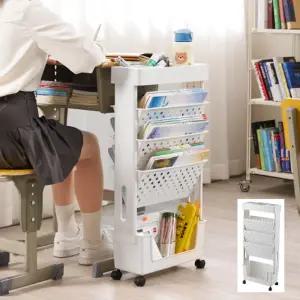 이동식 스탠드 책꼭이 바퀴 책상선반 복카트 수납함 RHo9+6bqk