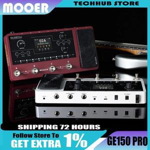 MOOER GE150 Pro 기타 멀티 이펙트 페달 앰프 모델링 + IR 로더 4개의 풋스위치 및 9H 배터리 스테이지