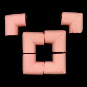 모서리 보호 쿠션 핑크 안전보호대 침대모서리보호대 쿠션보호대 모서리보호대 모서리안전가드 아기모서리