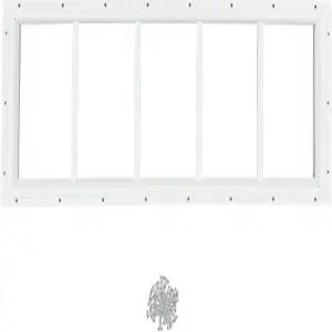 플레이하우스 치킨 쿱 차고용 리안 셰드 트랜섬 창문 헛간용 고정 금속 강화 유리 교체 케이스 벤타나 데