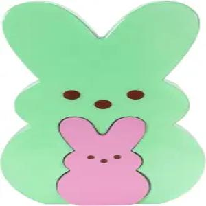 동물 모험 엿보기 9인치 수집 가능한 녹색 및 보라색 나무 둥지 토끼