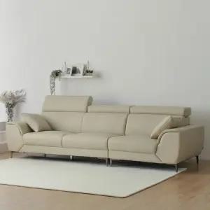 스코나 루프아 실리콘레더 가죽 헤드틸팅 4인 소파