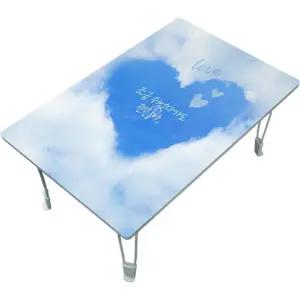 집들이선물추천 원룸 거실 그림 액자 겸용 접이식 좌식 테이블 056-구름 속 쉼표