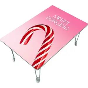 집들이선물추천 원룸 거실 그림 액자 겸용 접이식 좌식 테이블 061-지팡이 캔디_C