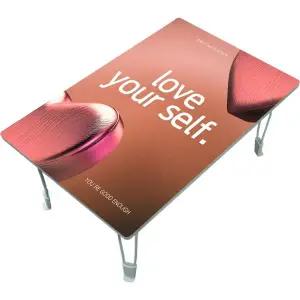 집들이선물추천 원룸 거실 그림 액자 겸용 접이식 좌식 테이블 076-자신감의 심장