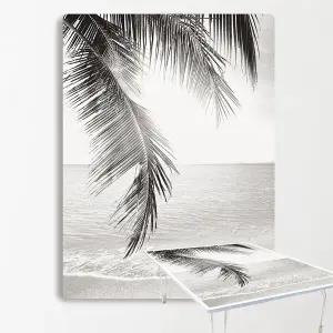 집들이선물추천 원룸 거실 그림 액자 겸용 접이식 좌식 테이블 52-해변가야자수