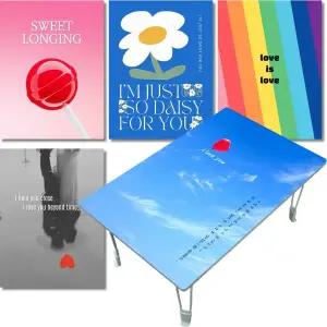 집들이선물추천 원룸 거실 그림 액자 겸용 접이식 좌식 테이블-러브 시리즈