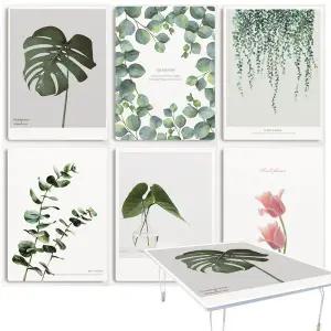 집들이선물추천 원룸 거실 그림 액자 겸용 접이식 좌식 테이블-플라워 시리즈