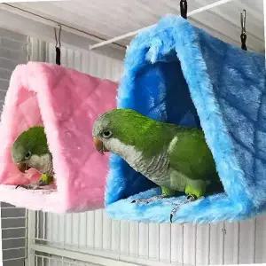 조류 보온 둥지 새장 해먹 겨울 방한 텐트 앵무새 잉꼬 펫 용품 매달기 하우스