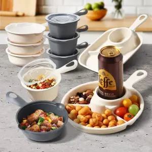 손잡이 간식용기 식판 식기 그릇 간식통 밥그릇 접시 bax9+4gfy