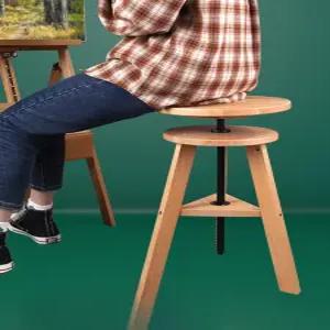 스툴 경량 접이식 베란다 목재 야외 조립 실내 캔버스