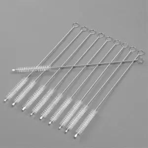 [유일]세척솔 빨대전용 스텐 10p 빨대솔 빨대세척솔 세트