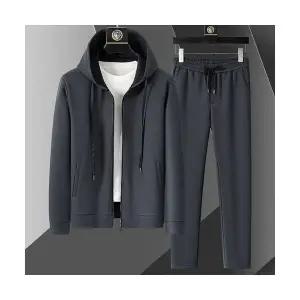 코아픽샵 남자 캐주얼 비즈니스 키작남 투피스세트 봄가을 긴팔 정장 자켓 후드 꾹3