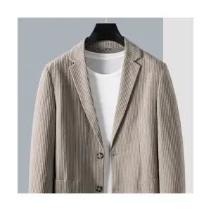 코아픽샵 남친 캐주얼 가벼운 키작남 정장 코듀로이 코트 벨벳 슬림 사복 비즈니스 럭셔리 자켓 봄가을 싱글 꾹3