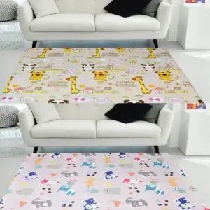 거실 어린이집 대형 동물 영어 PVC 놀이방 바닥 매트 아이 충격흡수 유아 아동