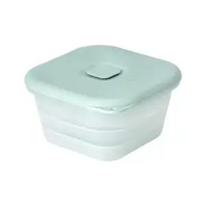 허그 실리콘 접이식 용기 400ml_민트