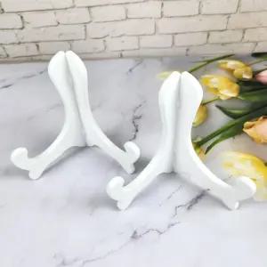 주방 인테리어 접시받침대 화이트 정리대 접시 랙 스 접시받침 접시스탠드