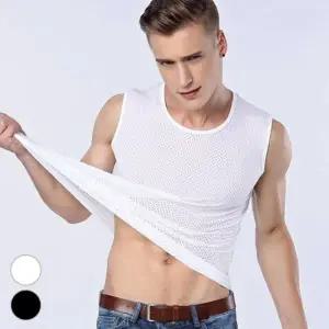 매쉬 런닝 남성 의류 민소매 운동티