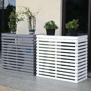 나무 화단 테라스 울타리 원목 화분 가림막 야외 꾸미기