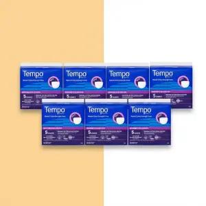 템포 유기농 순면 팬티형 입는 오버나이트 5매 7팩