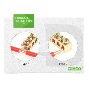 5PCS 고전력 분배기 ZK-306 나사 배선 터미널 와이어 커넥터 60A/400V 전기 케이블 정션 박스