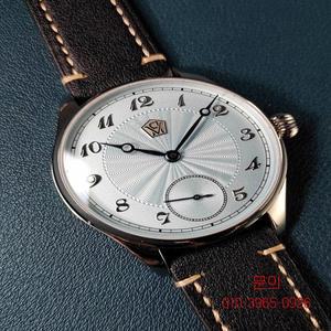 수동 기계식 시계 입체적인 블루 바늘 ST3621 비즈니스 남성용