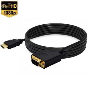 PC 데스크탑 노트북 컴퓨터 모니터 프로젝터호환  HDMI to VGA 케이블 HDTV 라즈베리 파이 로쿠 수-수 1.8m
