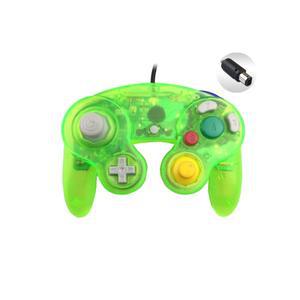 투명 컬러 유선 게임패드 컨트롤러 조이패드 단일 지점 포함 게임큐브 PC NGC 조이스틱