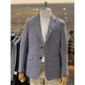 킨록바이킨록앤더슨 킨록 여름 스카이 블루 투톤 브이종광 체크 캐주얼 자켓, FJJ93