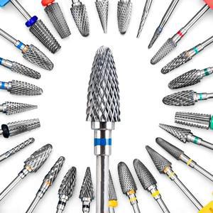 총알 초경 네일 드릴 비트 전문 로터리 불꽃 매니큐어 릴 젤 리무버 손톱 액세서리 도구