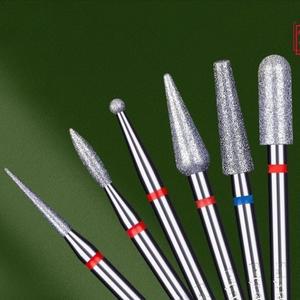 1개 다이아몬드 네일 드릴 비트 매니큐어 버 큐티클 각질 제거 전동 밀링 커터 액세서리