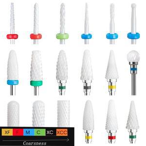 세라믹 텅스텐 네일 드릴 비트 밀링 커터 매니큐어 페디큐어 파일 버퍼 아트 장비 액세서리