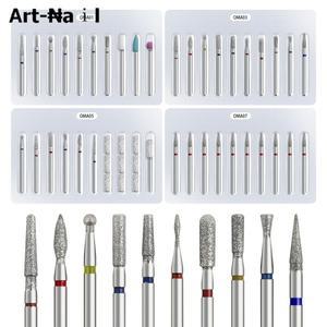 10개입 러시아식 매니큐어 드릴 비트 세트 큐티클 제거용 범용 네일 파일 헤드 페디큐어 도구 전문가용 키