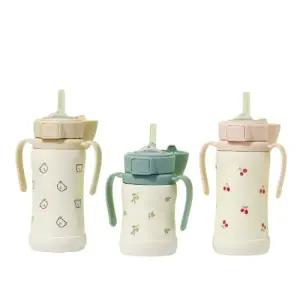 (정품) (세트) 그로미미 스텐빨대컵 어린이집 아기보온물병 유아텀블러 호환캡