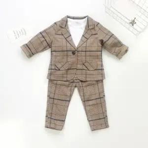 팜므 유아정장 아동 유아 럭셔리 돌아기 브라운 2종정장 세트설날