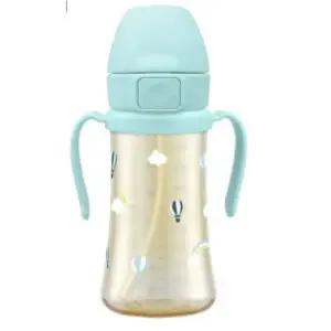 (정품) 그로미미 스카이벌룬 PPSU 원터치빨대컵 300ml 자기주도 유아물컵 어린이집물병