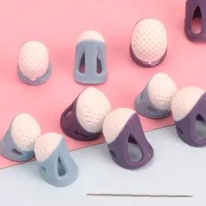 고무 실리콘골무 바느질 투구골무 지퍼고리 엄지 보호 쪽가위 손가락 고급단추