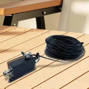 dmb안테나 A25 1-30MHZ HF 안테나 포켓 사이즈 단파 고주파 반전 V자형 롱라인 광대역 엔드-피드 라디오