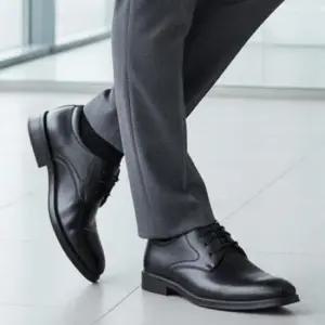 남성 블랙 더비슈즈 심플 클래식 정장 구두 비즈니스화