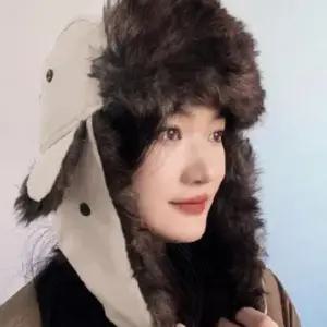 겨울 방한 베이지 스타일 귀도리 군밤 모자 털 귀달이