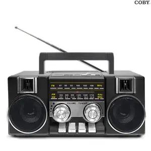 COBY 라디오 스피커라디오 FM 등산 블루투스 아나로그 캠핑 AM 이어폰 헤드폰 오