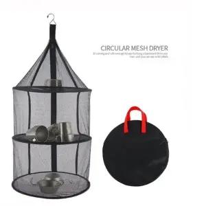( )원형 캠핑 식기 메쉬 건조망 설거지통 설거지망 건조대 드라이네트 생선 캠핑용