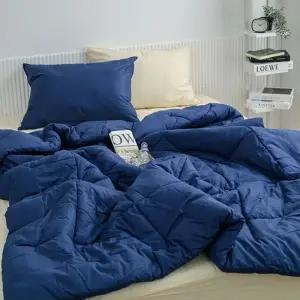 베딩 순면 샤이니 그레이 침구 Q 이불패드세트 사계절 순면이불패드세트