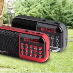 인켈 휴대용 트로트 등산용 소형  FM 라디오 캠핑 가정용 할머니