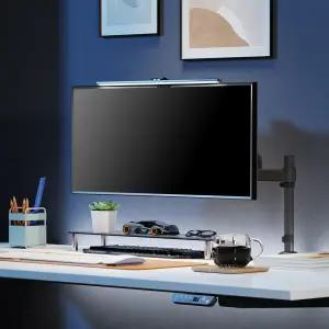 노스바유 NB H100 싱글 폴타입 모니터암 거치대