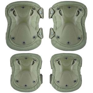 전문 전술 전투 무릎 및 팔꿈치 보호 패드, 에어소프트 페인트볼 헌팅 아미 스케이트 야외 스포츠 u2026을 위한 고급 전술 장비 세트