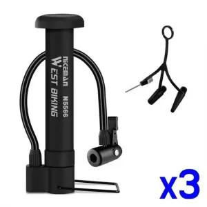 자전거 타이어 간편휴대 공기주입펌프 공기펌프 x3개