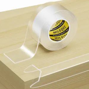 클리어 엣지 프로텍터 스트립 1.57인치 x 3.28피트 샤프 랩 커버 테이프 캐비닛 도어 데스크 유리 테이블